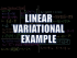 Linear Variational Example