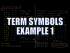 Term Symbols Example 1