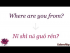 Ask people their nationalities and backgrounds!