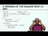 Covariance Square Root Filter