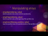 Variables and data types ## 05 Understanding arrays