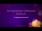 The application framework ## 03 About the Application Framework Methods
