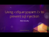 More security ## 02 Using cfqueryparam to prevent sql injection