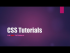 Comments in CSS