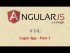 Creating Login App - Part 1