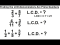 How to Find the L.C.D. 1
