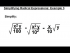 Simplifying Radical Expressions: Ex. 3
