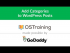 Add Categories to WordPress Posts