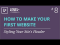 Styling Your Site's Header