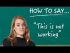 How To Say 