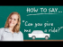 How to Say 