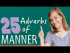 25 Adverbs of Manner