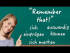 Remember that! - auswendig können/lernen ∙ sich merken ∙ sich einprägen