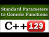 Passing Standard Parameters to C++ Generic Functions