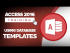 How to Use Database Templates with Access 2016