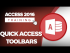 How to Use the Quick Access Toolbar in Microsoft Access 2016