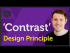 ‘Contrast’ Design principle of Graphic Design