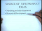 Project Identification and Screening